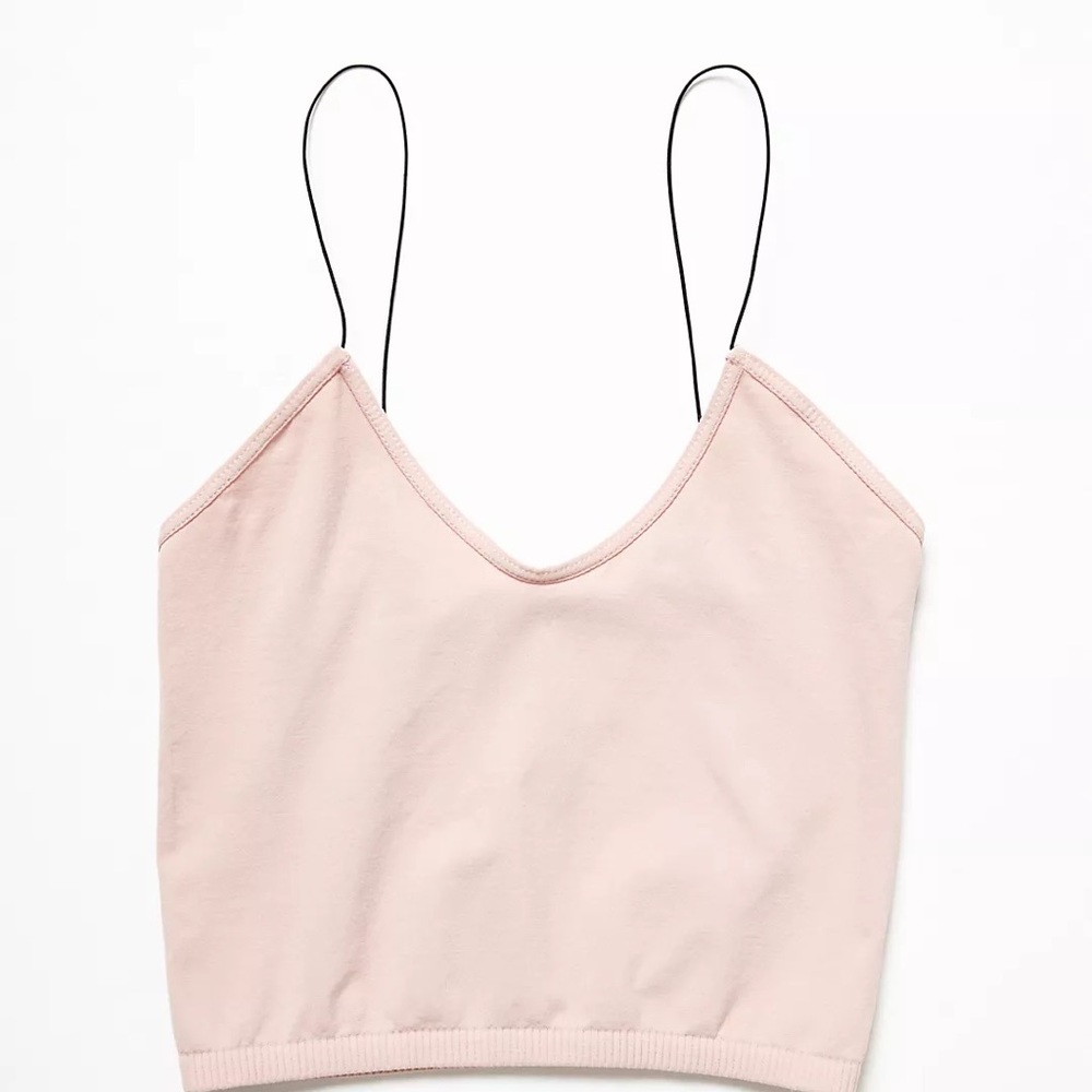 NWT Free People Skinny Strap Seamless Brami light pink XS/S